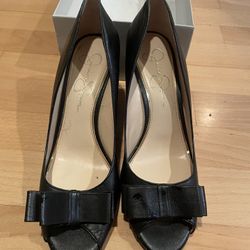 Used Women’s Size 9 Black Jessica Simpson Wedges 