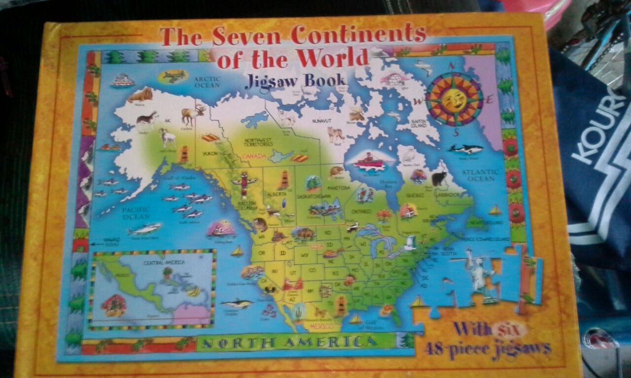 Puzzle book of the 7 continents