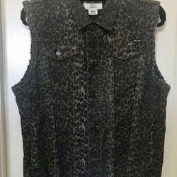 Kill City Denim  Leopard Vest