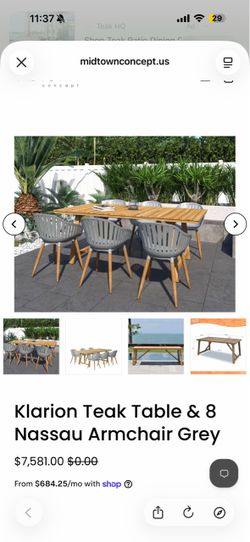 Klarion Teak Table