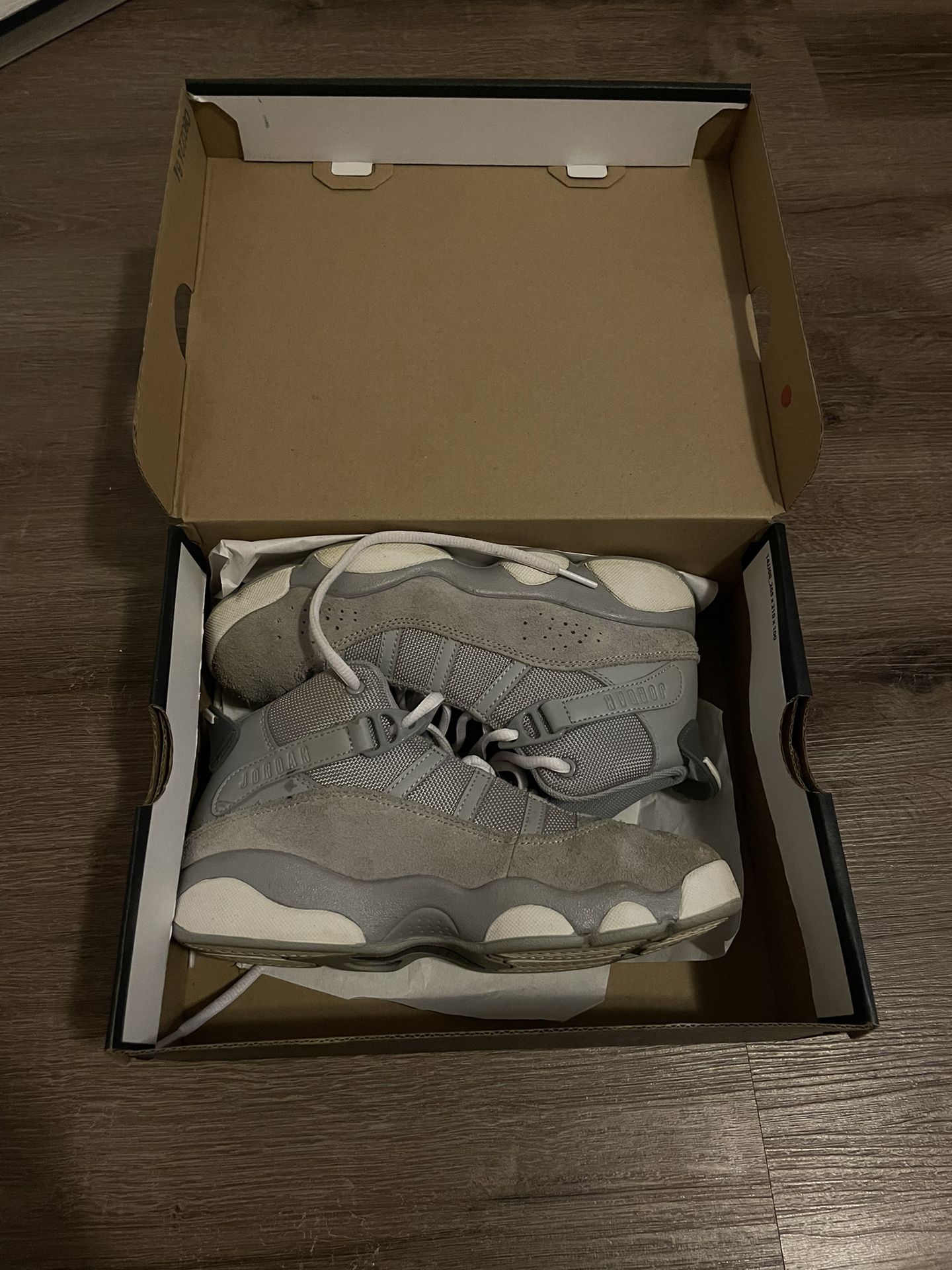 White And Grey Jordan 13s
