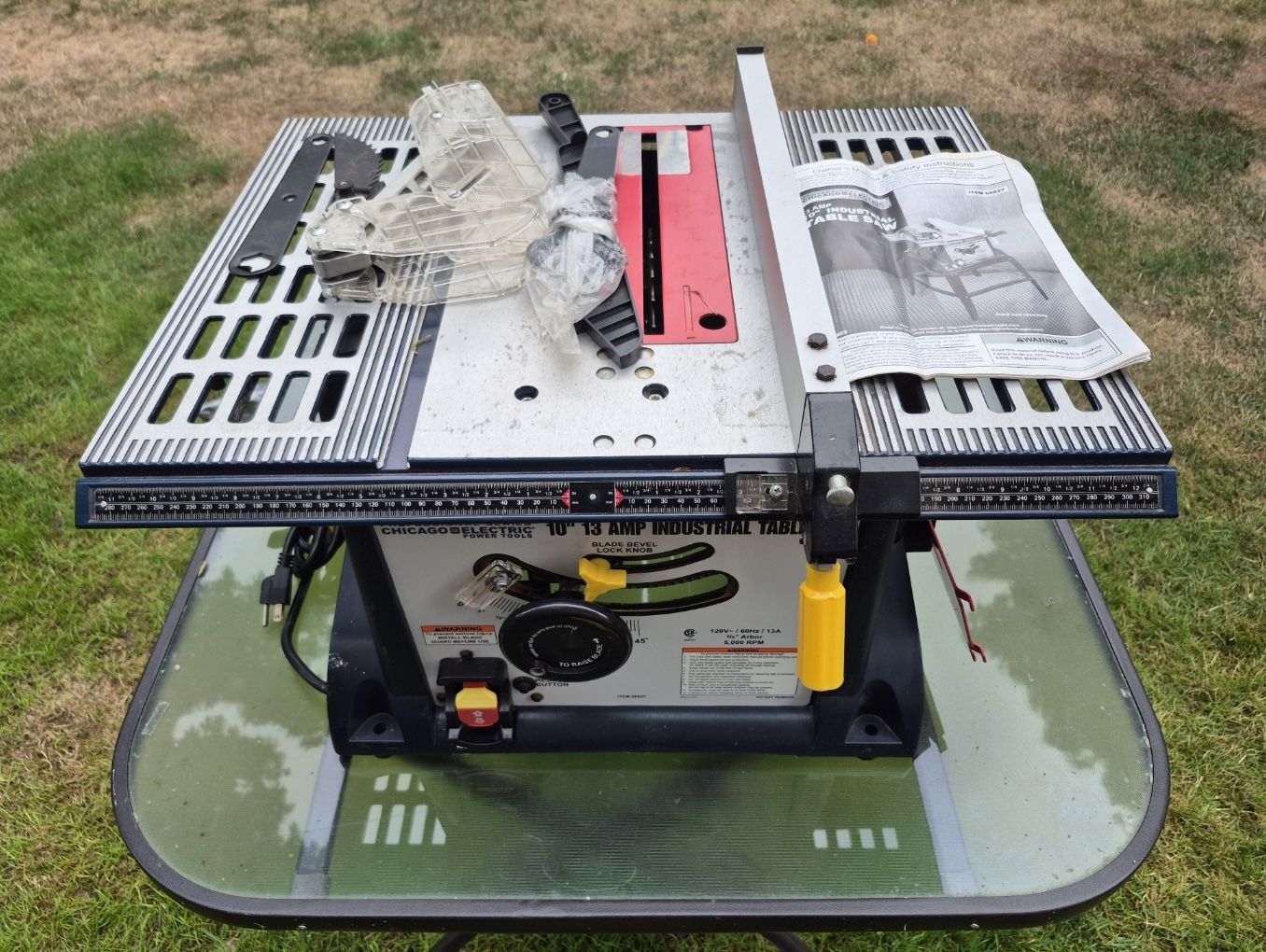 Chicago Electric 10” 13-amp Industrial Table Saw 