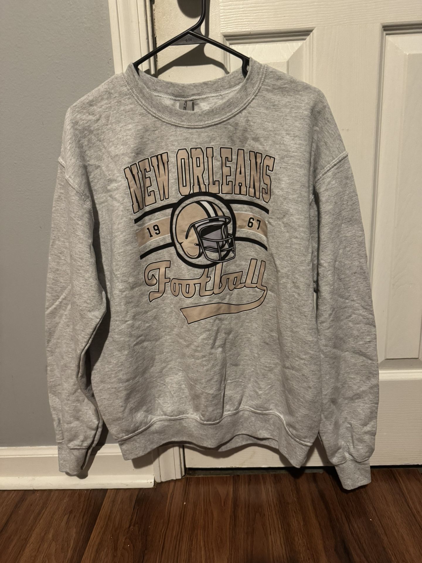 Vintage 1967 Saint Football Sweatshirt Medium | Retro New Orleans Louisiana Football Sweatshirt | Game Day Aesthetic Crewneck | NOLA Sports Apparel