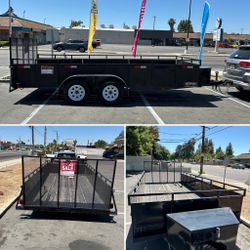 Tru Trailer 16X7 2 Axel 3.5 Ton With Toolbox Breaks and Electical 