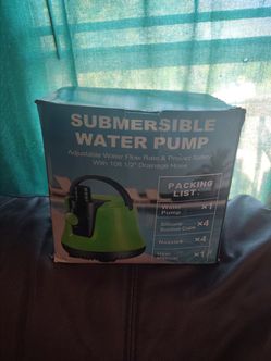 Submersible water pump