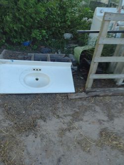 White Bathroom Sink $25