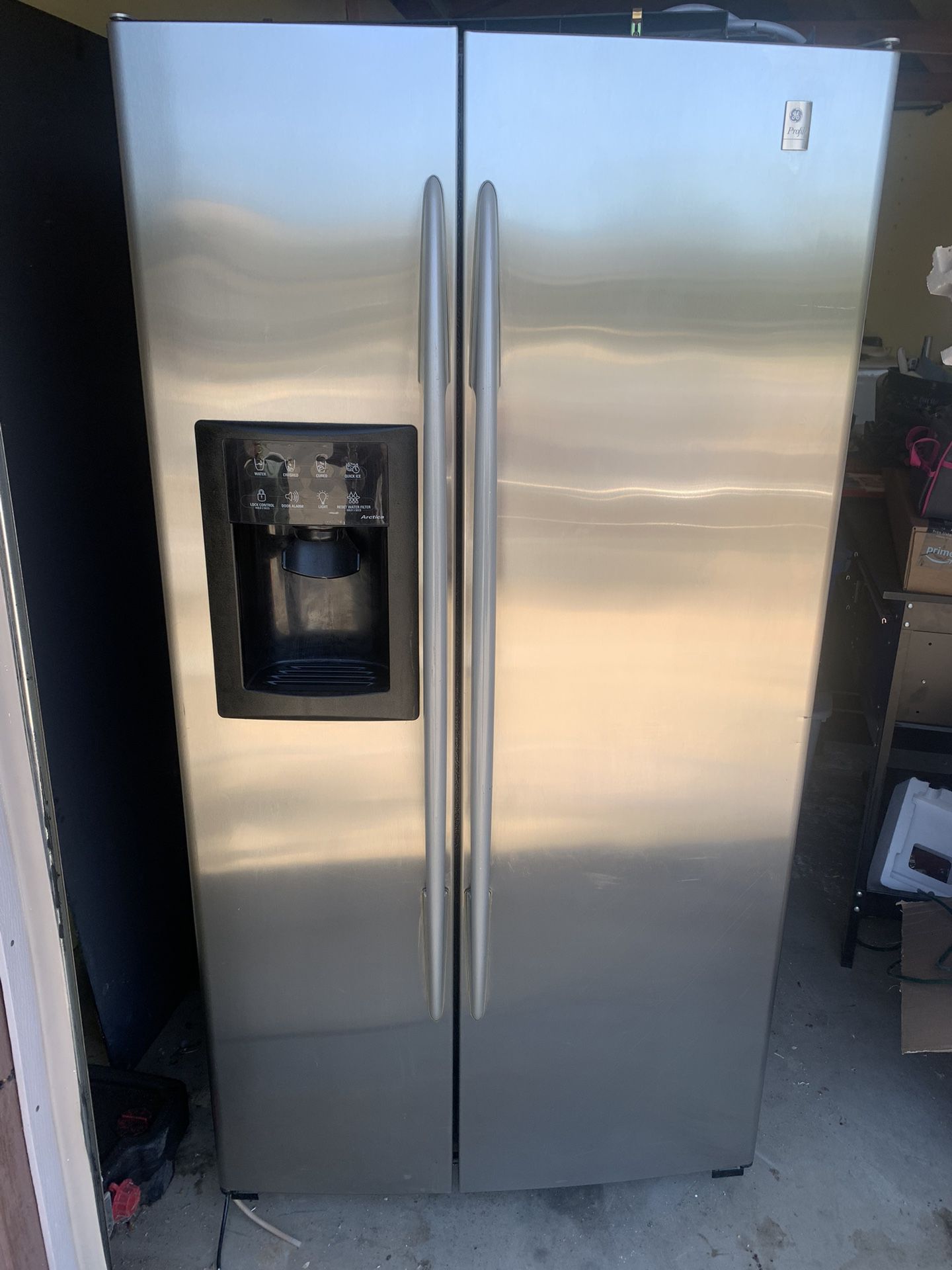 LG Refrigerator, Stainless Steel And Black $350