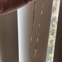 Solid 14k Yellow Gold Serpentine Chain Necklace