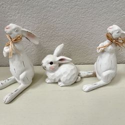 Easter Bunnies 3x table decor 