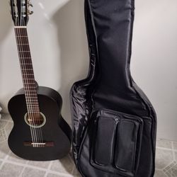 Ortega acoustic guitar and Case 