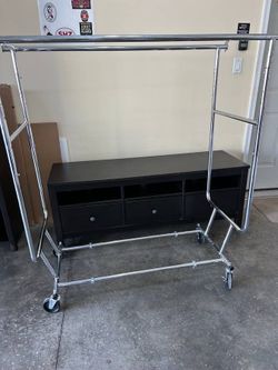 Heavy duty professional double rolling racks new