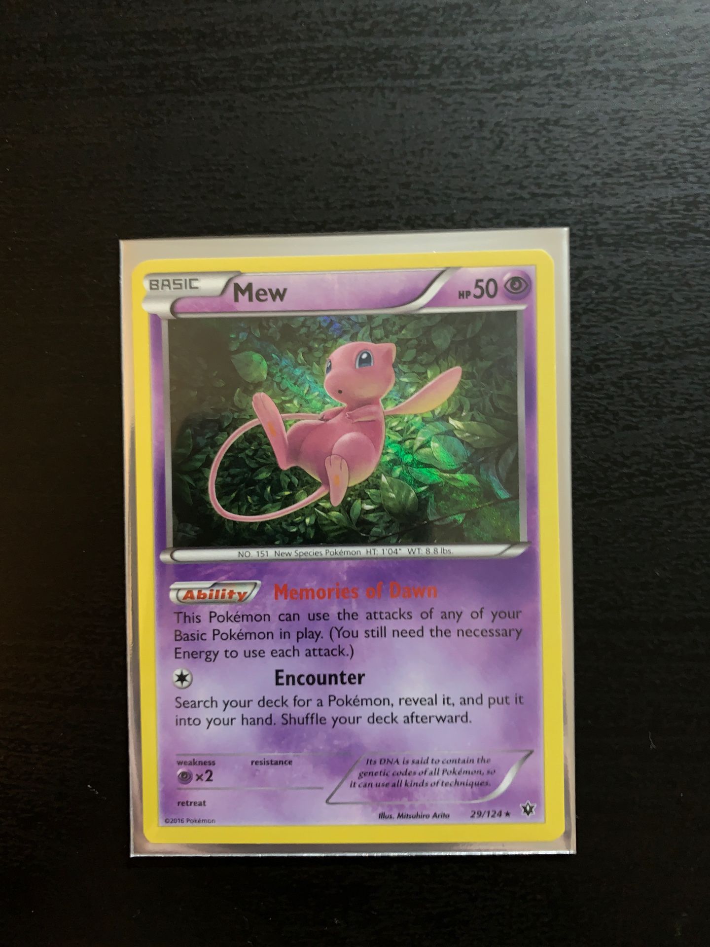 Fates Collide Mew Holo Rare 29/124 MINT