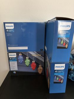 Philips 4 Lit Hanging Twinkling C Bulb