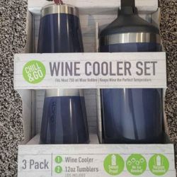 Wine Cooler And Cup Set