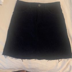 Brandy Melville Corduroy Navy Blue Skirt