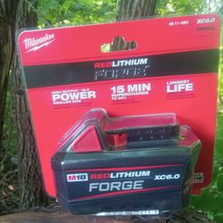 Milwaukee M18 18V Lithium-Ion REDLITHIUM FORGE 6.0 Ah Battery Pack