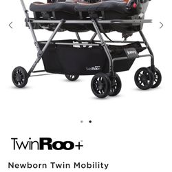 Joovy Twin Roo+ With Adaptors 