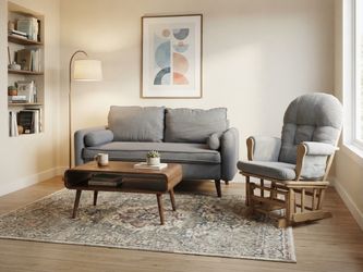 Modern Grey Loveseat & Accent Chair Set - Delivery Available