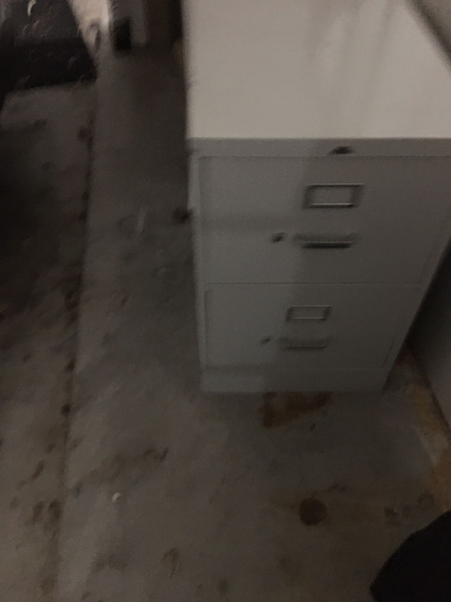 File cabinet metal two drawer