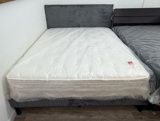 New ✨ 12” Queen Eurotop Mattress – Medium♥️ Firm Support ✨ Shop with $0 Down Financing ⭐️ Delivery 🚚 available