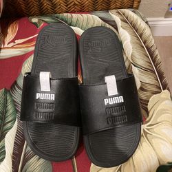 Unisex Puma Slides Black Size 9 