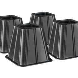 NEW - Super Strong Bed and Furniture Riser, Great for Under Bed Storage - Pack of 4