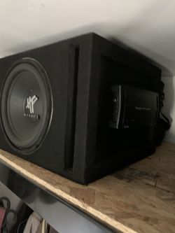 12” Sub Woofer Speaker With Box & Amplifier