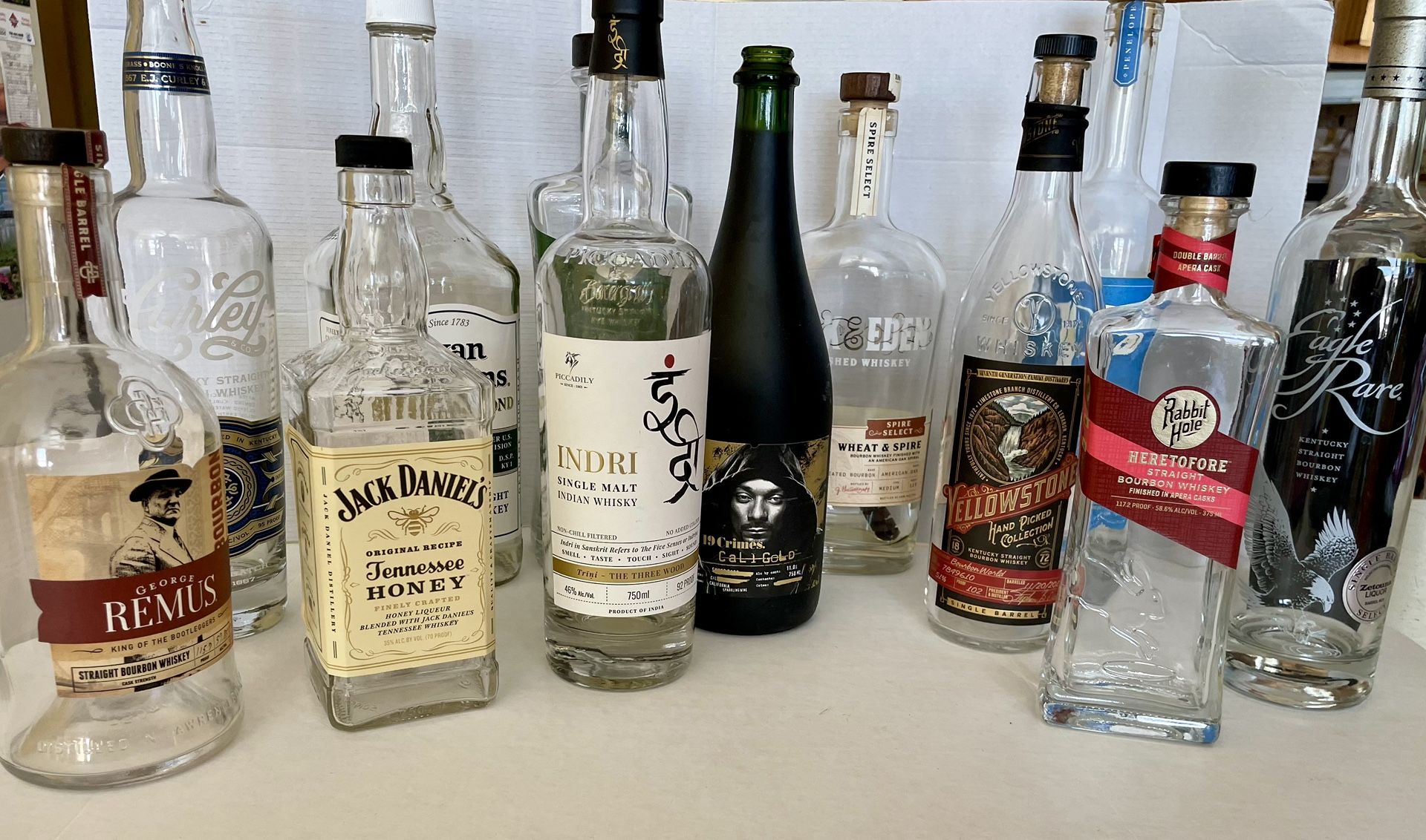 Empty Whiskey Bottles