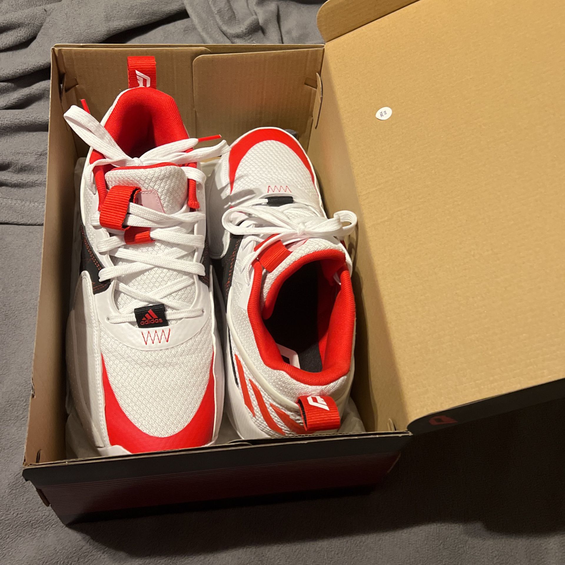 Dame Certified Red/black/white. With Box. Size 9.5