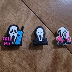 Lot Of 3 Croc Charms Scream