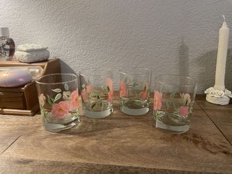 Franciscan Desert Rose Double Old Fashioned Glasses