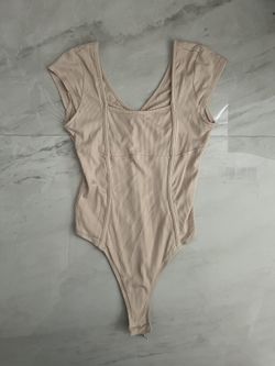 Shein cream bodysuit, ideal for casual or going out occasions