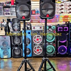Pro Bluetooth Speaker ❗️8" Woofers - SUPER DEAL 2 Speakers ❗️Stands Included - PARTY READY 2025❗️