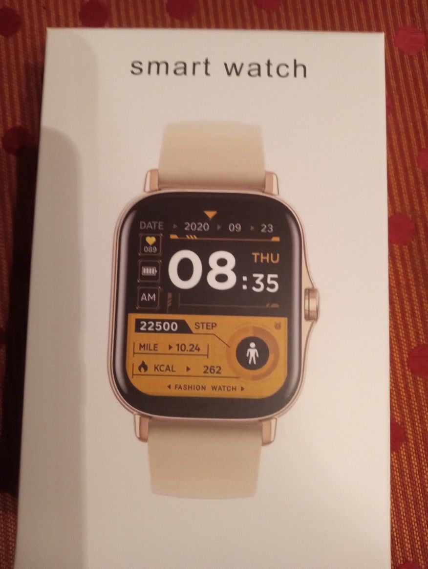 Beige Smart Watch For Android. Brand New. Never Opened.