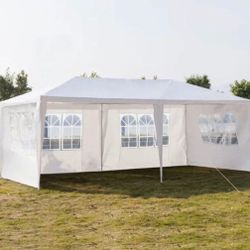10x20 Canopy with 6 Sidewalls and Windows, Outdoor Instant Canopy Tent for Parties
