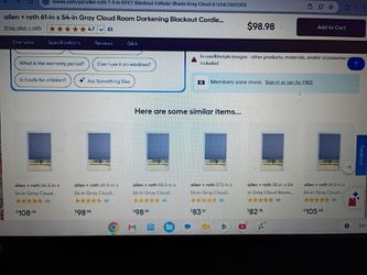 Allen &Roth blackout blinds