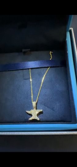 Icebox Anvil Diamond 14k Solid Gold & 1MM Miami Cuban Link 14k Solid Gold