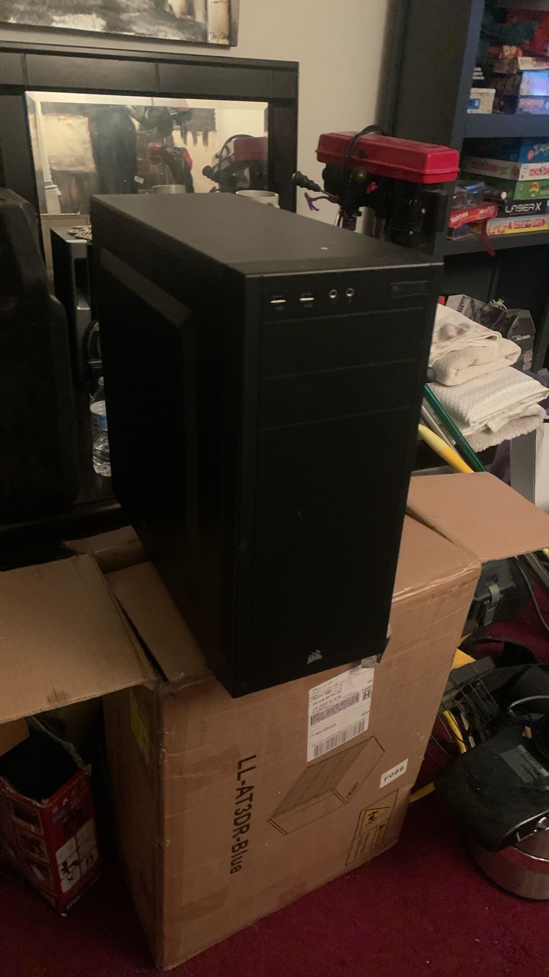 Computer tower empty