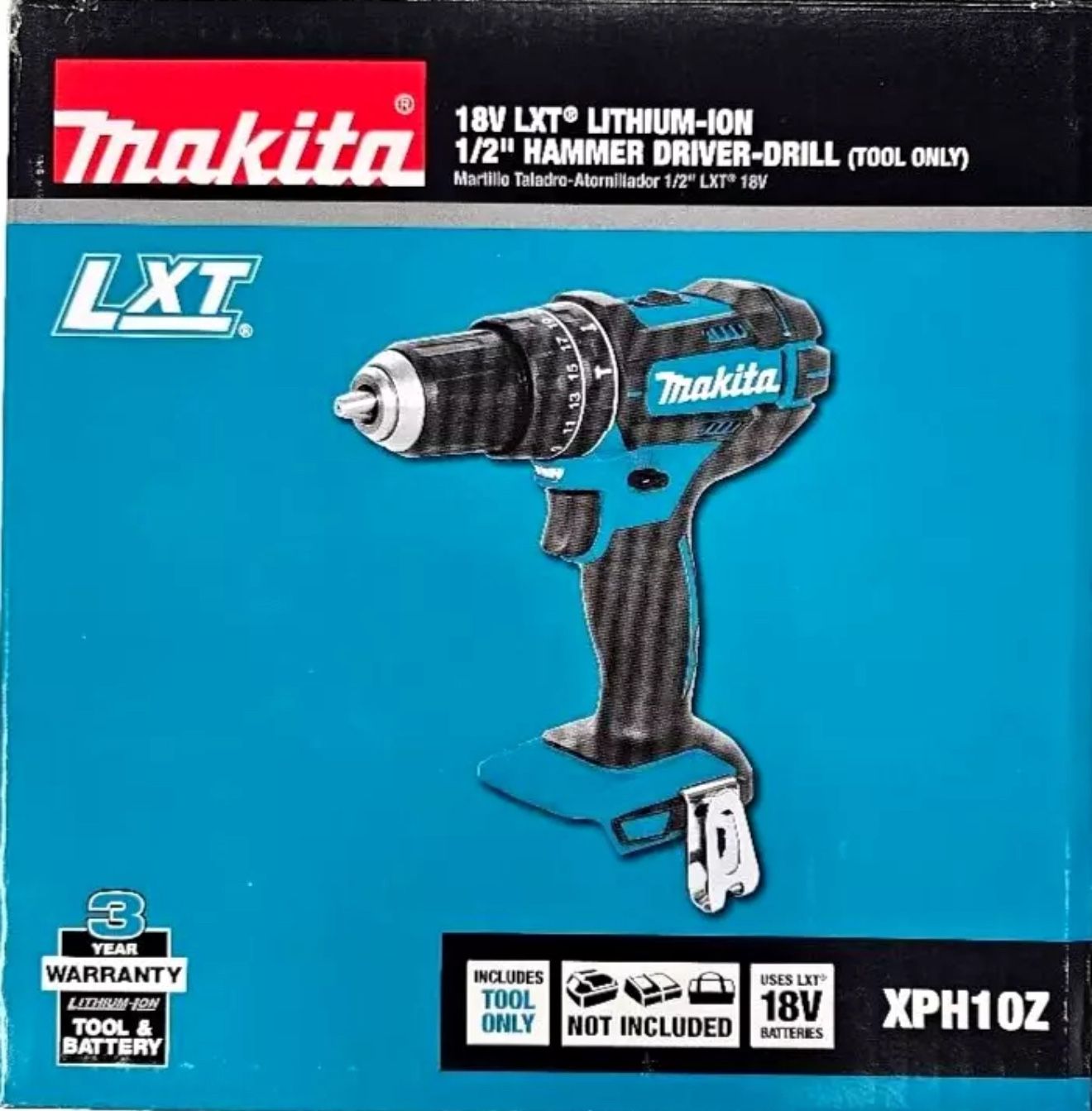 18V LXT Lithium-Ion 1/2 in. Cordless Hammer Driver Drill (Tool-Only)