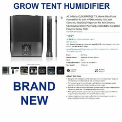 AC Infinity CLOUDFORGE T5, Warm Mist Plant Humidifier 9L with VPD Humidity