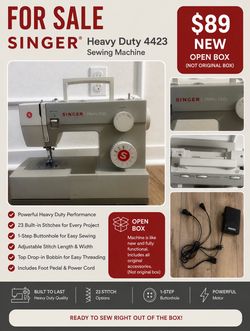 New SINGER® Heavy Duty 4423 Sewing Machine