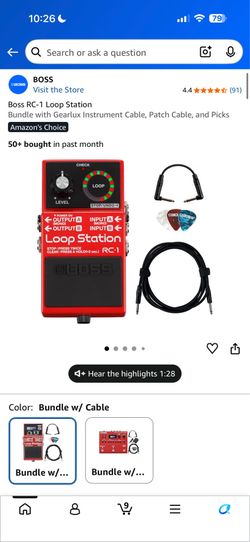 Boss RC-1 Loop Station Looper Pedal w/ Original Box