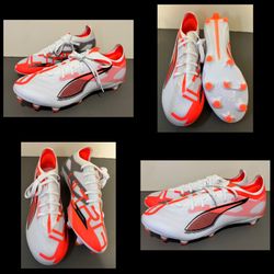 Puma Ultra 5 Match FG AG Soccr Cleats Shoes White Men’s Size 7.5 NEW NO BOX!