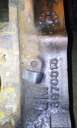 "010" cast Chevy 350 4 bolt main engine short block assembly