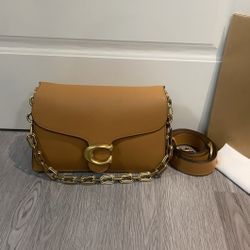 coach ChainTabby Handheld Shoulder Bag