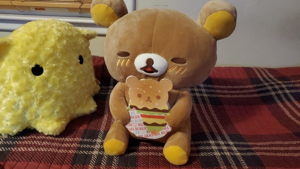 Rilakkuma Giant Teddy Bear Burger Plush New And Official