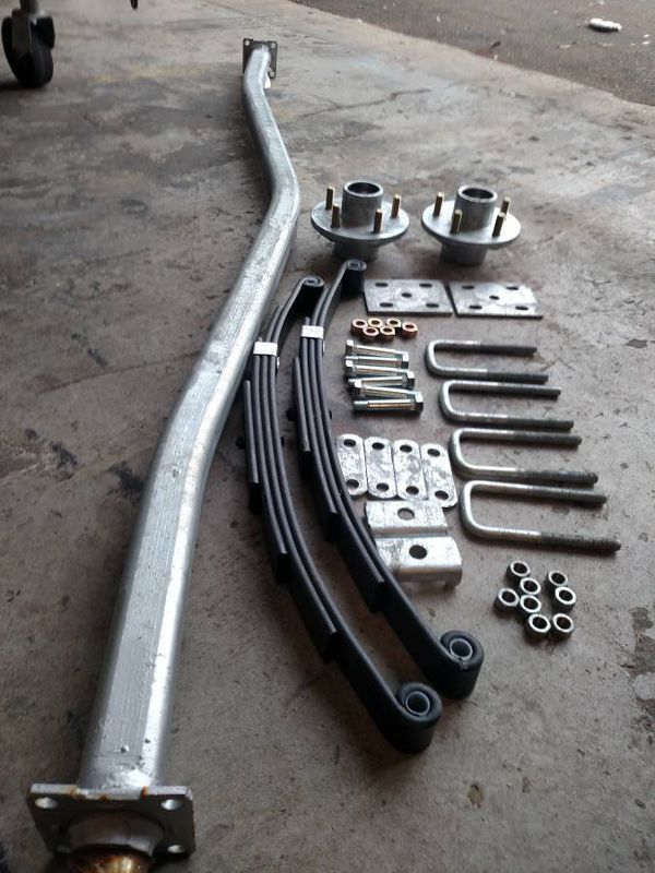 Boat Trailer spring axles, 3500 gvw 5 lug Boat Trailer axles all sizes We carry all