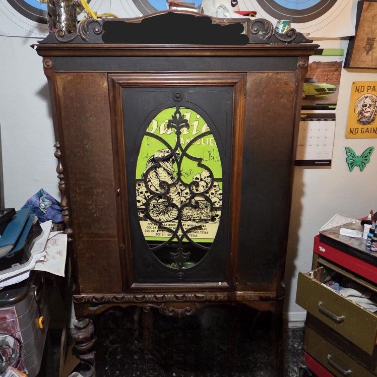 Antique China cabinet.