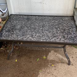 Beautiful Nice Glass & Granite Coffee Table Patio Available
