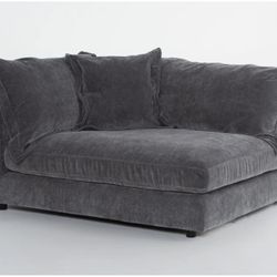 Supreme Lounger Storm Grey LAF Oversized Modular Sofa – Living Spaces